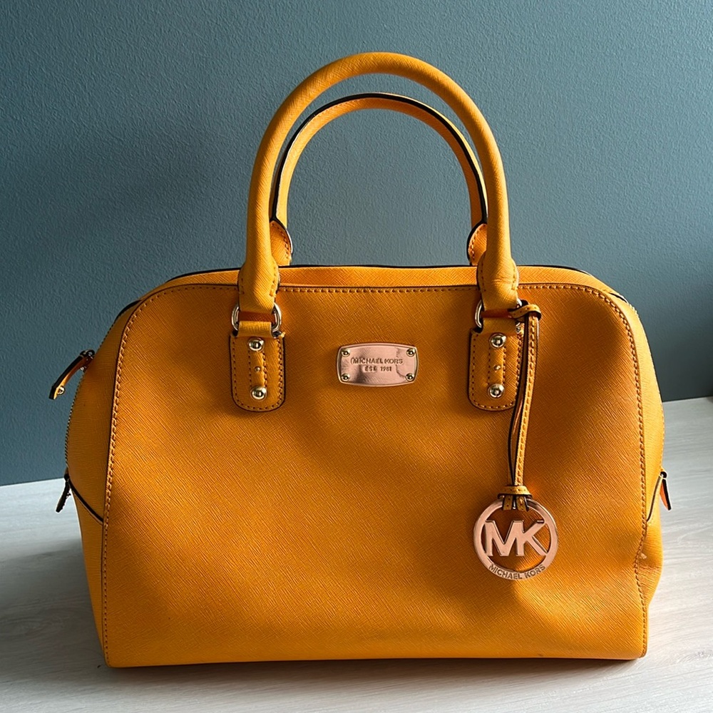 Yellow Michael Kors bag